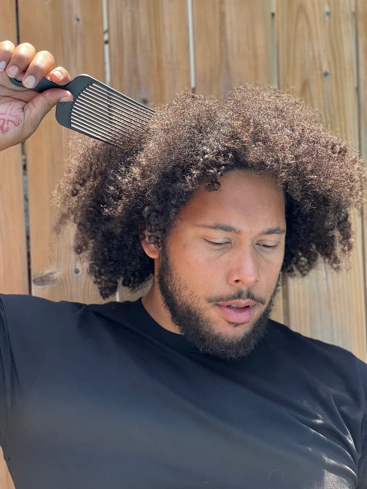 Amazon.com : Chicago Comb Model 11 Carbon Fiber, Large Hair Pick